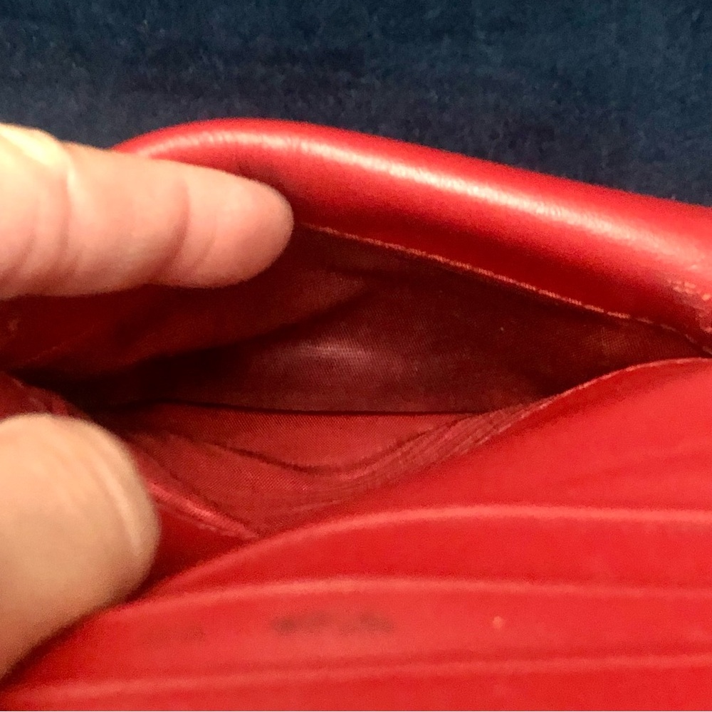 Prada Vitello Move Red Small Leather Wallet - Picture 9 of 12